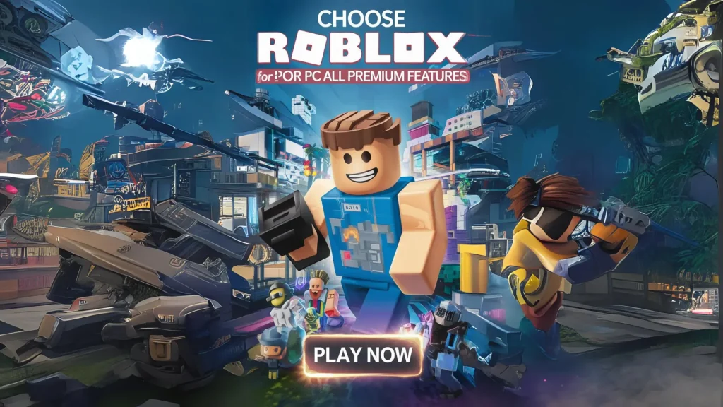 Roblox running on a Windows PC