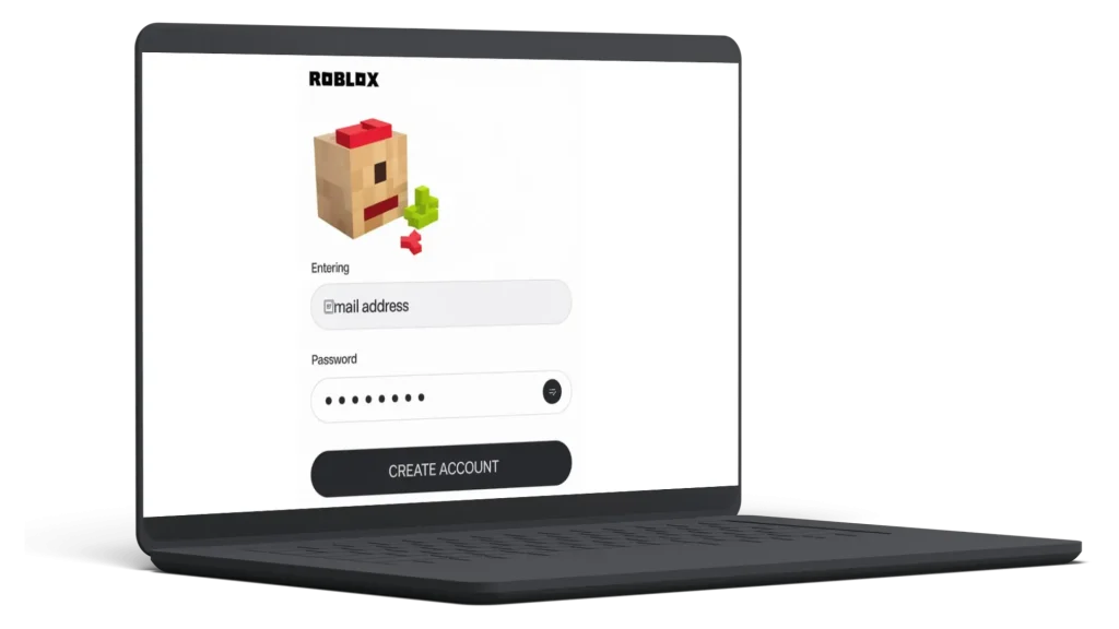 Create or sign in to a Roblox account